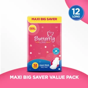 Butterfly Long Maxi Big Saver Sanitary Pads Long 12 Pcs