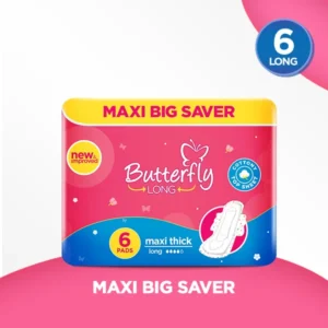 Butterfly Long Maxi Big Saver Sanitary Pads Long 6 Pcs
