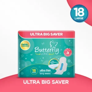 Butterfly Long Ultra Big Saver Sanitary Pads Long 18 Pcs